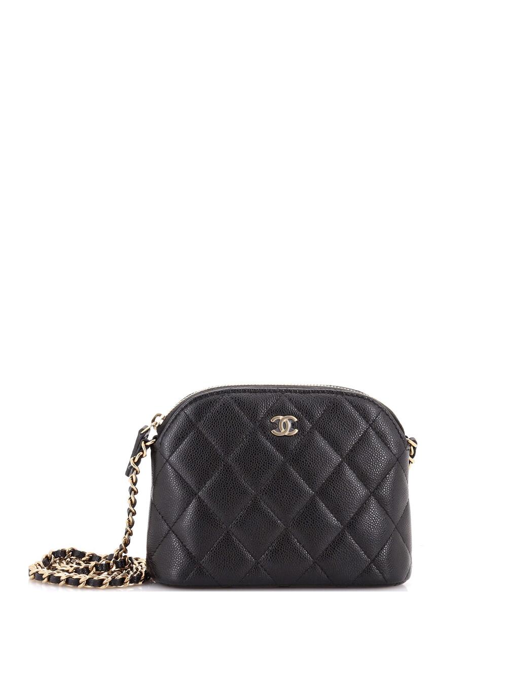 Chanel Cc Dome Zip Clutch With Chain #239857C42B